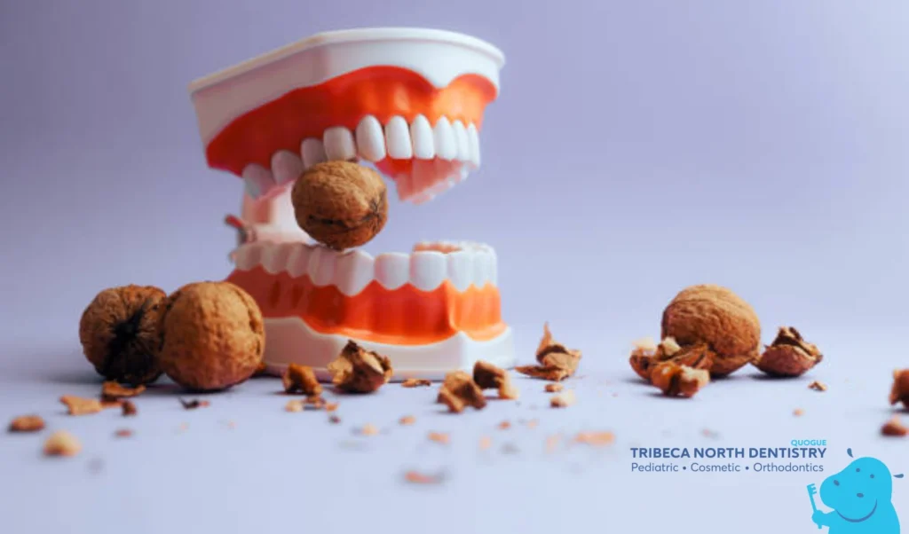 Biting Something Hard